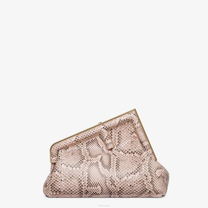 Women Powder Python Leather Bag Pink Fendi Accessories 6RHH790