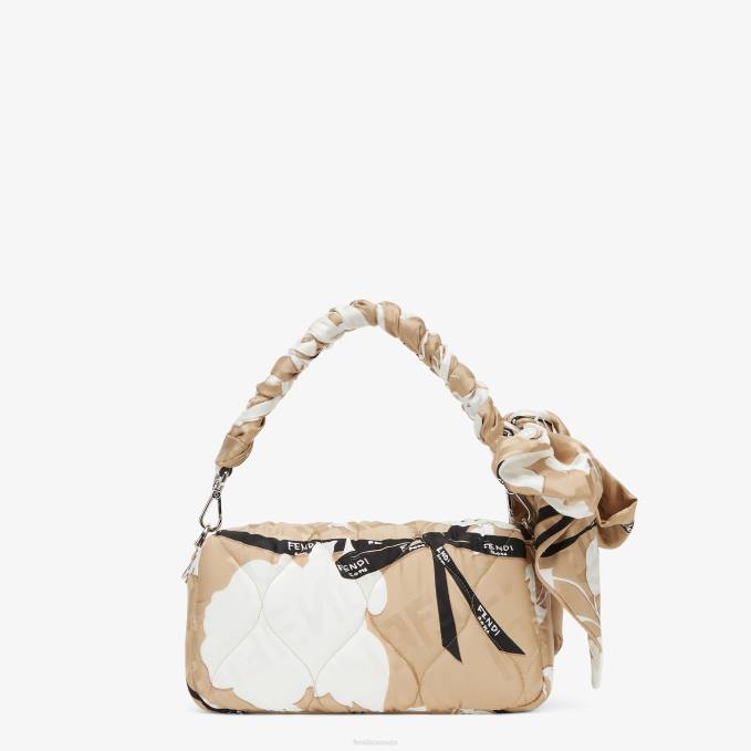 Women Printed Silk Bag Beige Fendi Accessories 6RHH718