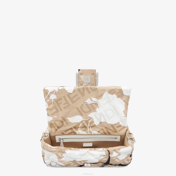 Women Printed Silk Bag Beige Fendi Accessories 6RHH718