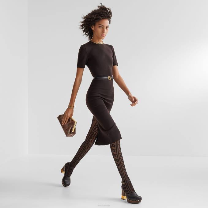 Women Python Leather Bag Brown Fendi Accessories 6RHH788