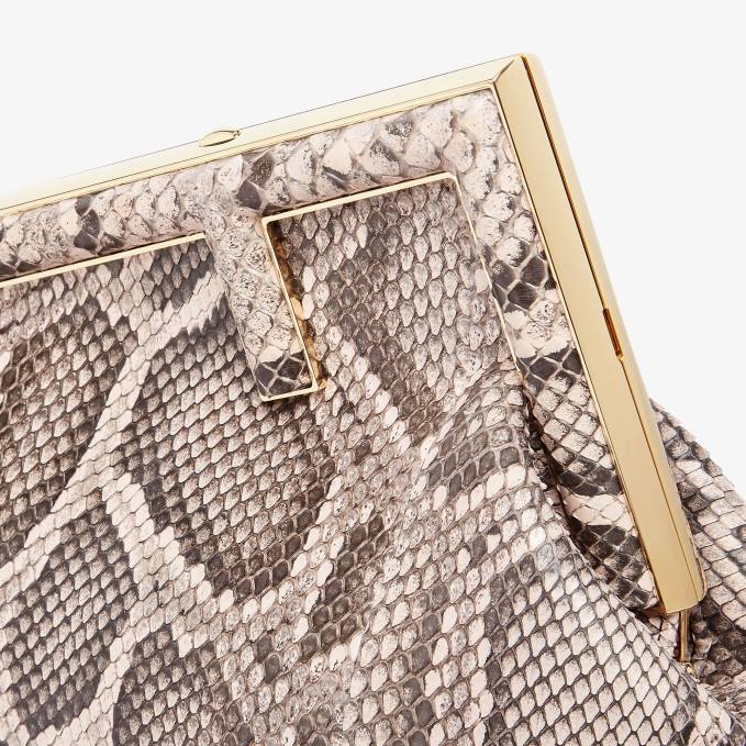 Women Python Leather Bag Pink Fendi Accessories 6RHH906