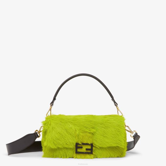 Women Re-Edition Bag In Acid-Horsehide Green Fendi Accessories 6RHH791