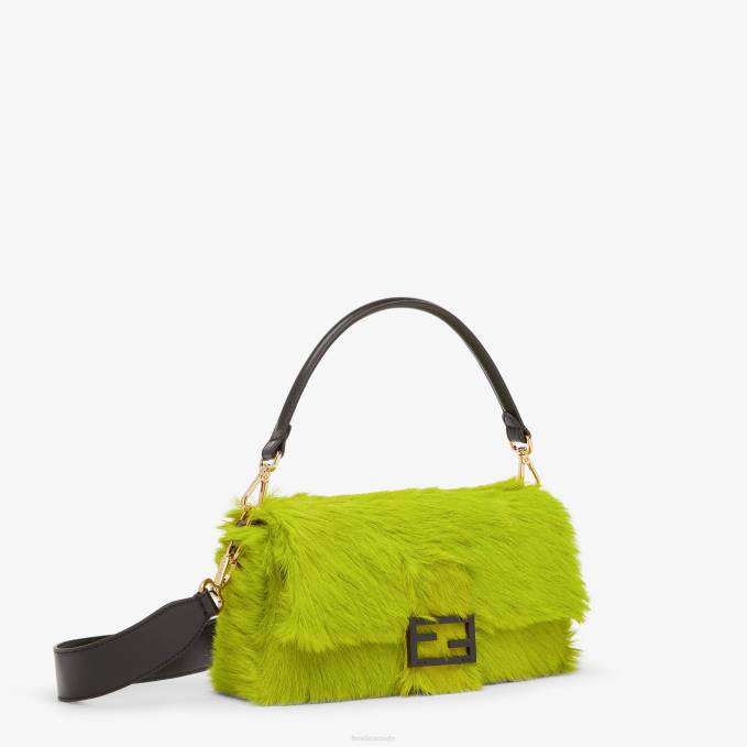 Women Re-Edition Bag In Acid-Horsehide Green Fendi Accessories 6RHH791