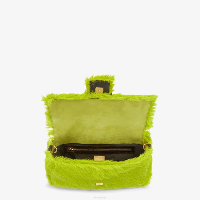 Women Re-Edition Bag In Acid-Horsehide Green Fendi Accessories 6RHH791