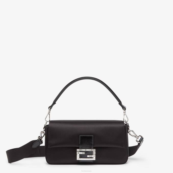 Women Re-Edition Bag In Satin Black Fendi Accessories 6RHH784