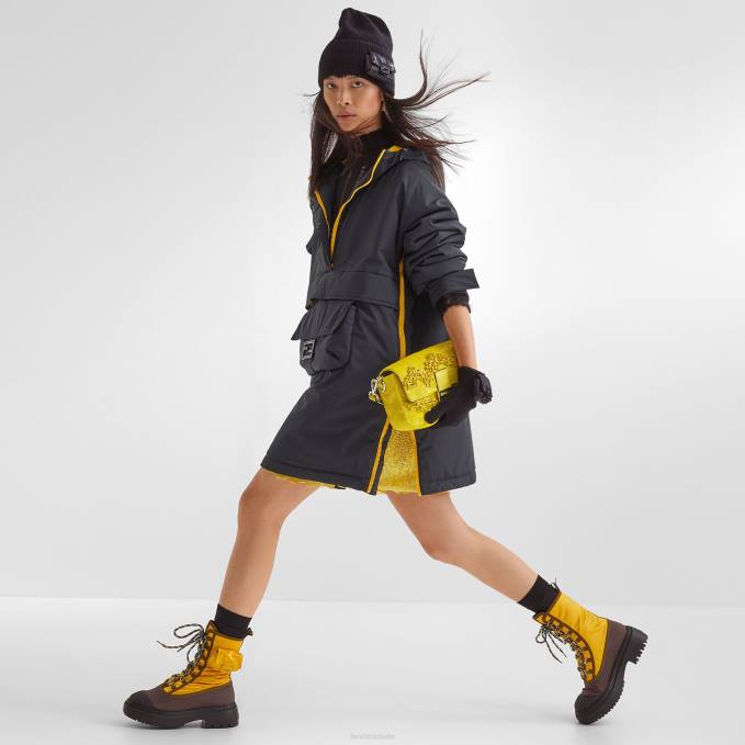 Women Re-Edition Bag In Stones And Beads Yellow Fendi Accessories 6RHH799