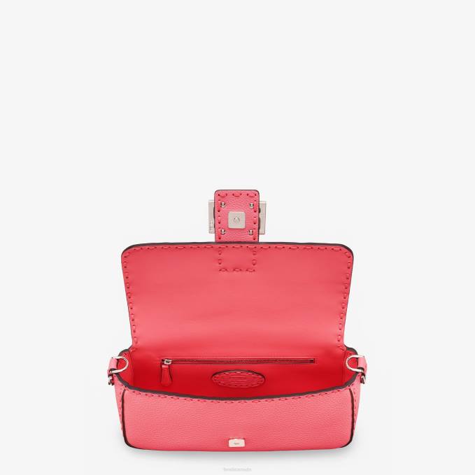 Women Selleria Bag With Oversize Topstitching Pink Fendi Accessories 6RHH708