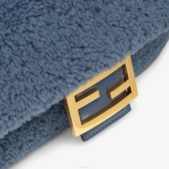 Women Sheepskin Bag Blue Fendi Accessories 6RHH746