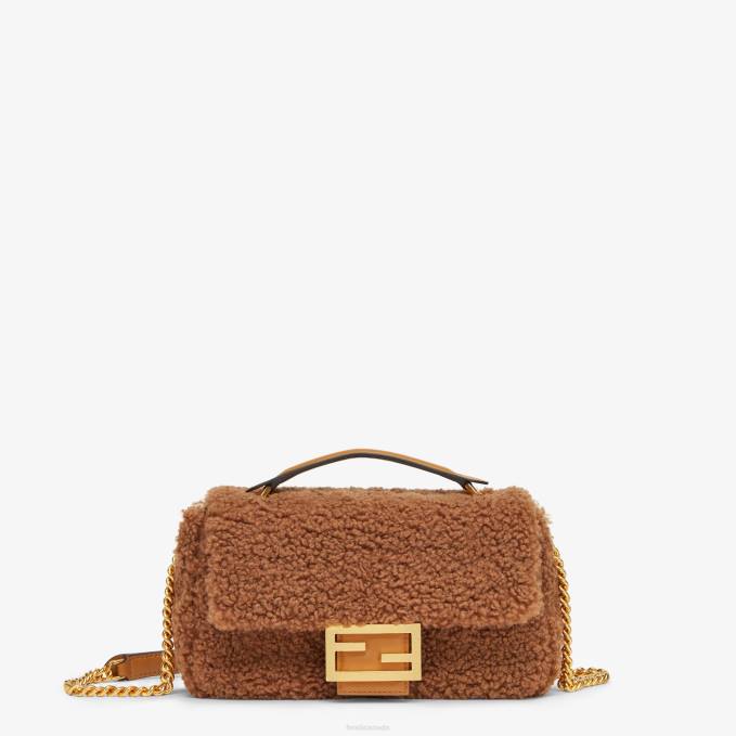Women Sheepskin Bag Brown Fendi Accessories 6RHH752