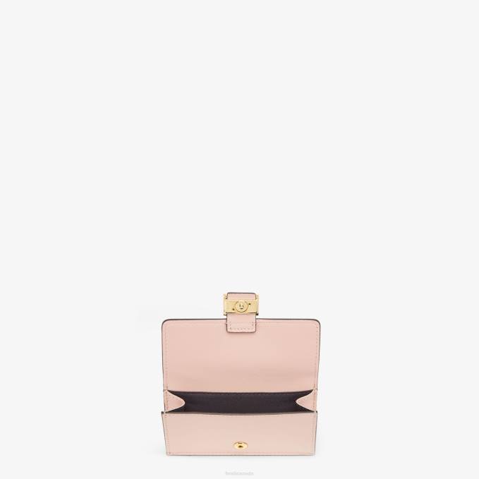 Women FF Nappa Leather Card Holder Pink Fendi Accessories 6RHH1523
