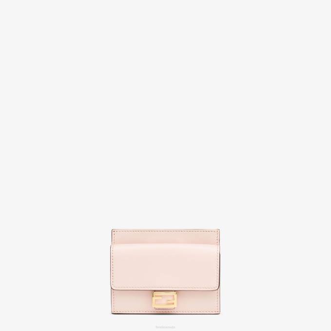 Women FF Nappa Leather Card Holder Pink Fendi Accessories 6RHH1544