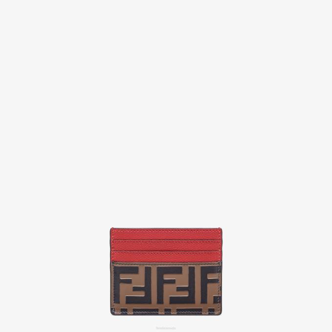 Women Leather Flat Card Holder Fashion Fendi Accessories 6RHH1593