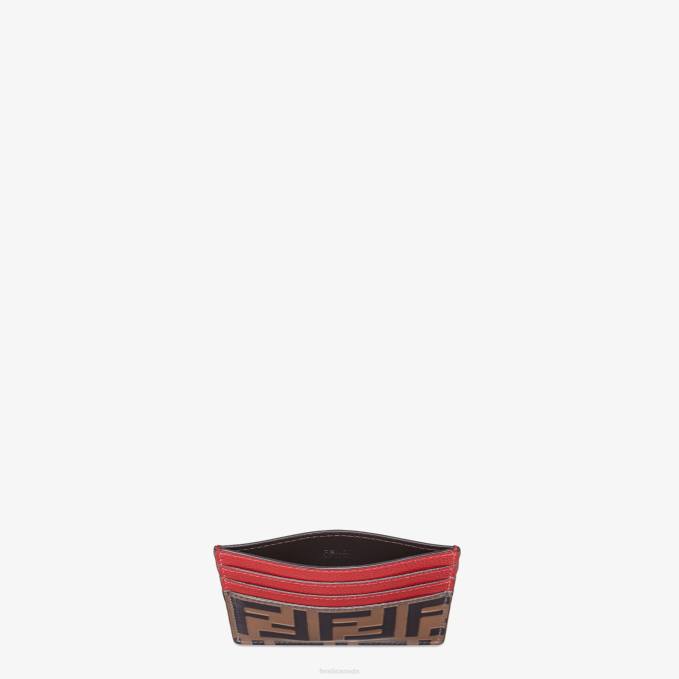 Women Leather Flat Card Holder Fashion Fendi Accessories 6RHH1593