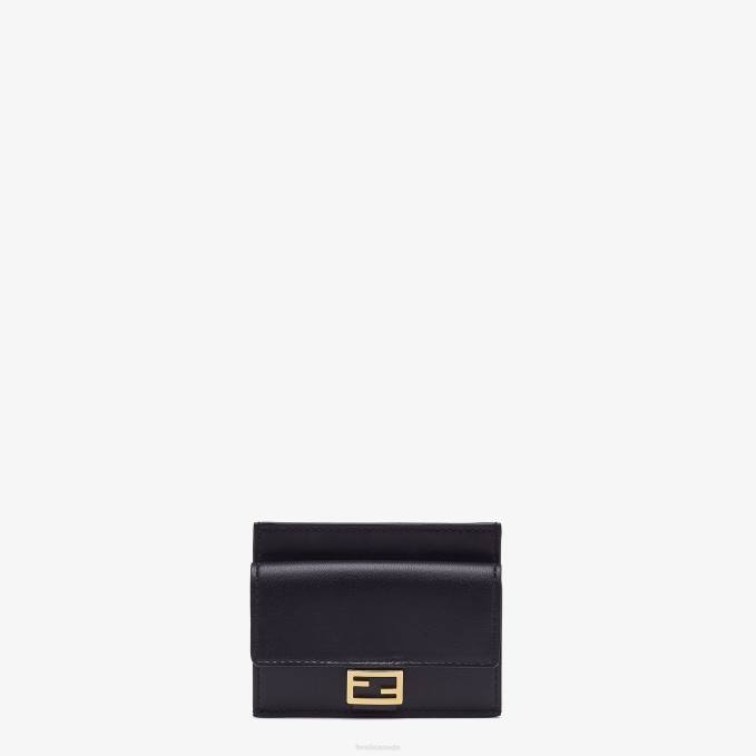 Women Nappa Leather Card Holder Black Fendi Accessories 6RHH1426