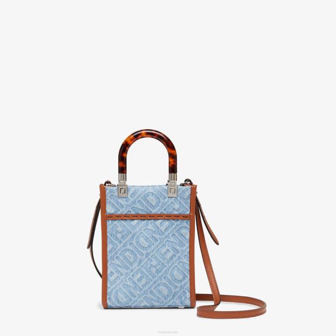 Women Denim Mini-Bag Light blue Fendi Accessories 6RHH636