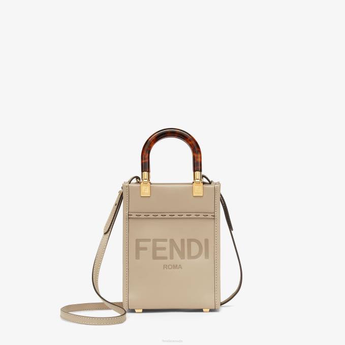 Women Dove-Leather Mini-Bag Beige Fendi Accessories 6RHH829