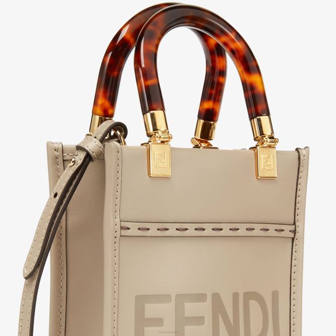 Women Dove-Leather Mini-Bag Beige Fendi Accessories 6RHH829