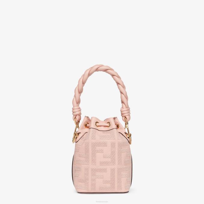 Women FF Canvas Mini-Bag Pink Fendi Accessories 6RHH816