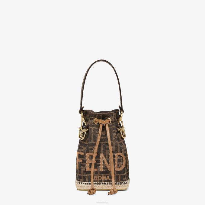Women FF Fabric Mini-Bag Brown Fendi Accessories 6RHH639
