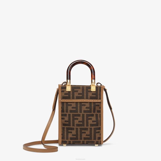 Women FF Fabric Mini-Bag Brown Fendi Accessories 6RHH824