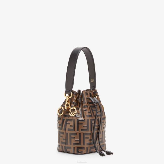 Women Leather Mini Bag Brown Fendi Accessories 6RHH546
