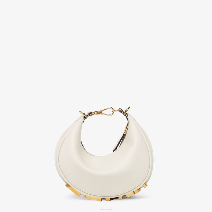 Women Leather Mini Bag White Fendi Accessories 6RHH572