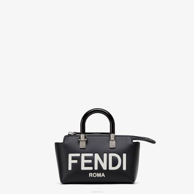 Women Small Boston Bag In Leather Black Fendi Accessories 6RHH677