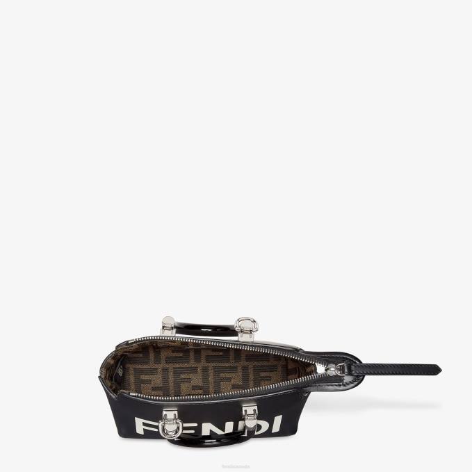 Women Small Boston Bag In Leather Black Fendi Accessories 6RHH677