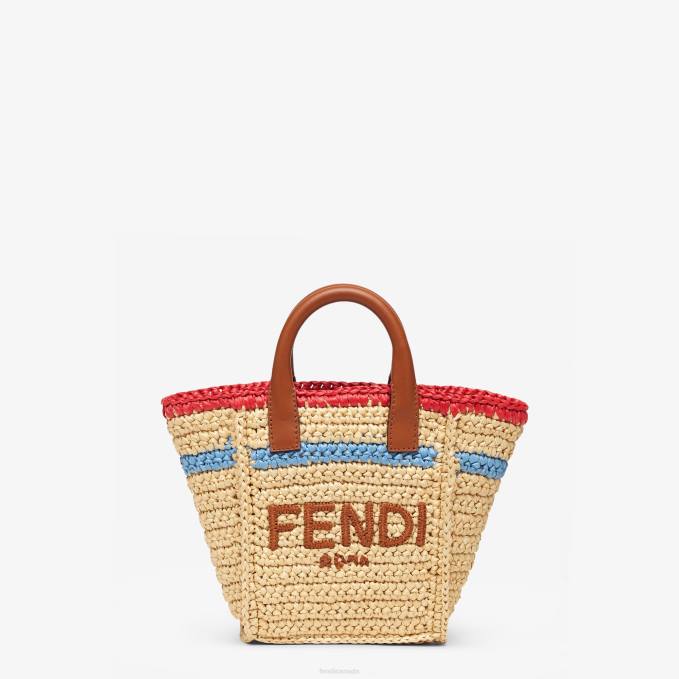 Women Woven RaFFia Mini-Bag Beige Fendi Accessories 6RHH620