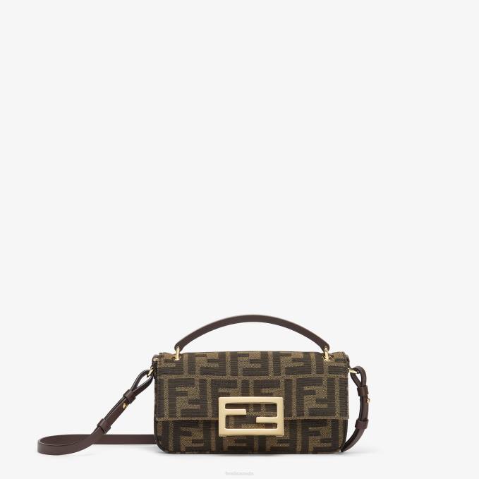 Women FF Fabric Pouch Brown Fendi Accessories 6RHH675