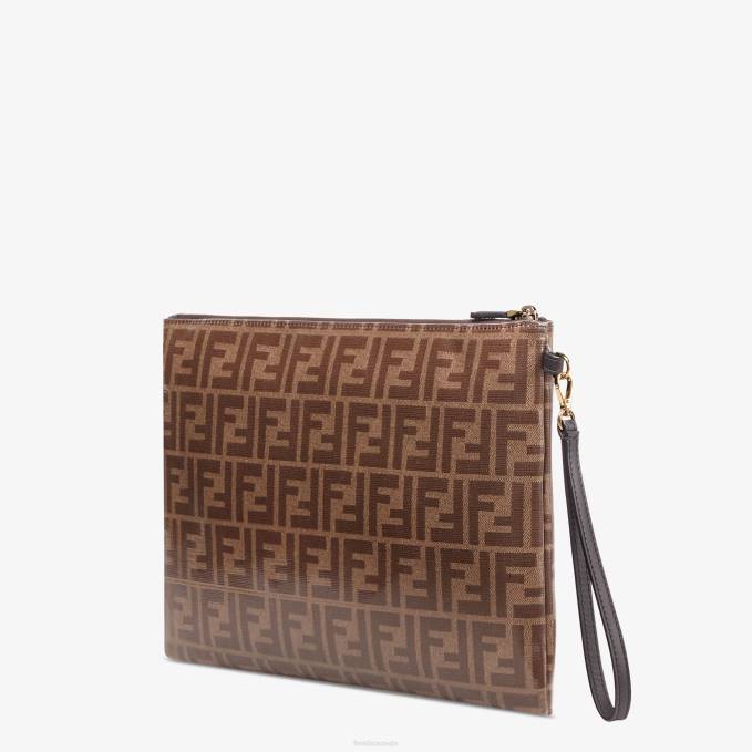 Women Fabric Pouch Brown Fendi Accessories 6RHH1488
