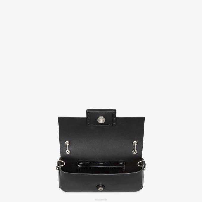 Women Patent Leather Pouch Black Fendi Accessories 6RHH743