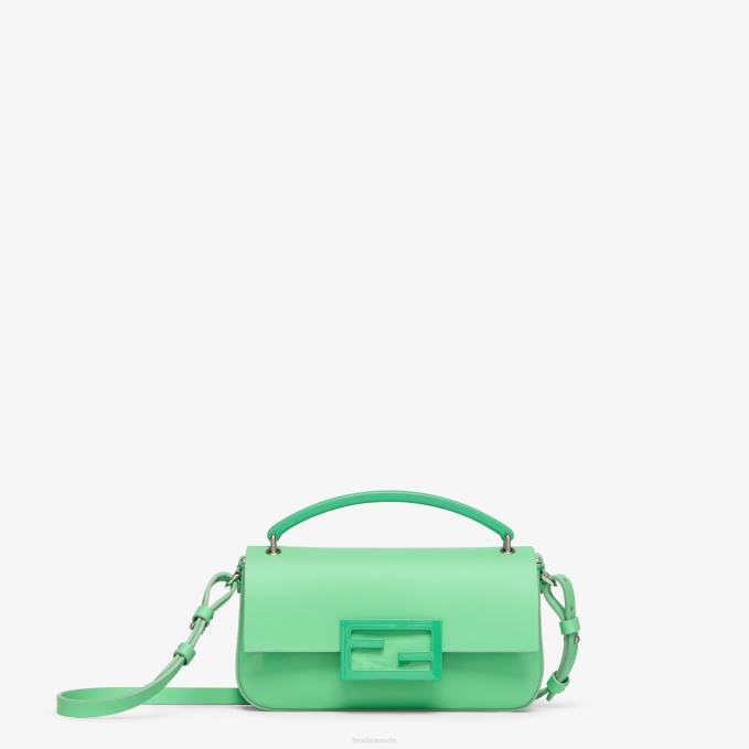 Women Patent Leather Pouch Green Fendi Accessories 6RHH734