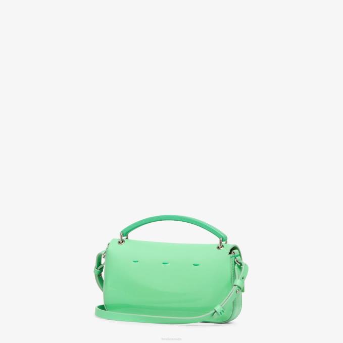 Women Patent Leather Pouch Green Fendi Accessories 6RHH734