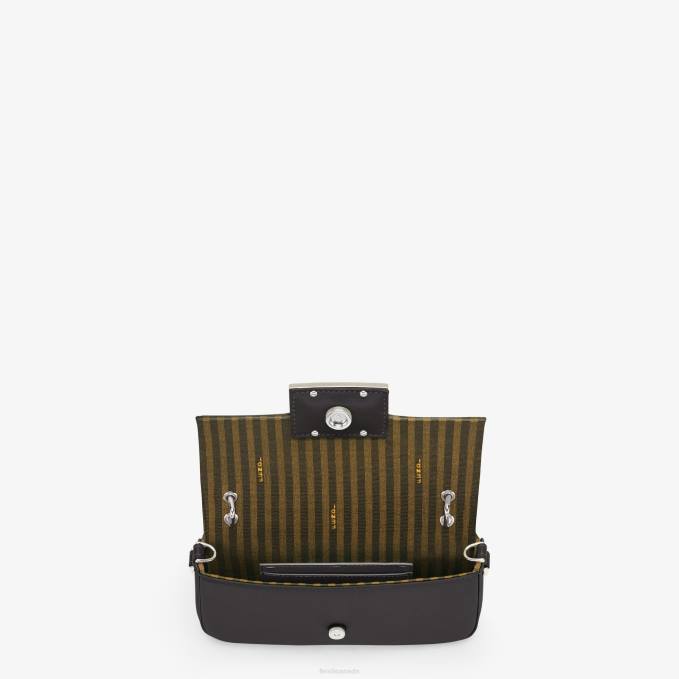 Women Silk Pouch Black Fendi Accessories 6RHH805