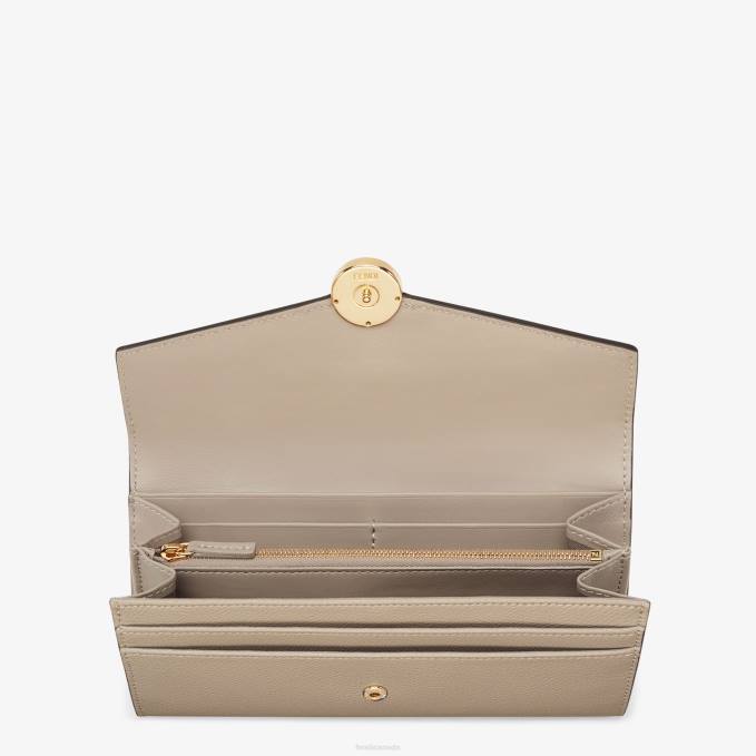 Women Continental Leather Wallet Brown Fendi Accessories 6RHH1449