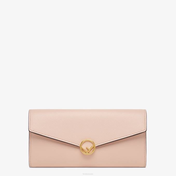 Women Continental Leather Wallet Pink Fendi Accessories 6RHH1588