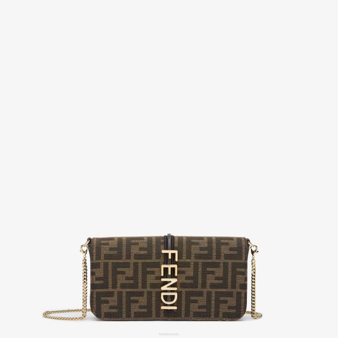 Women FF Fabric Wallet Brown Fendi Accessories 6RHH1415