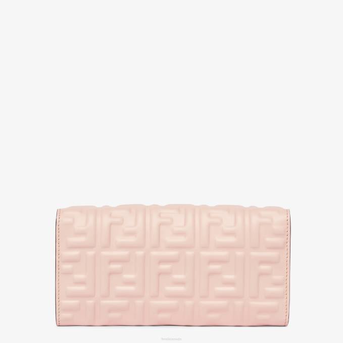 Women FF Nappa Leather Wallet Pink Fendi Accessories 6RHH1526