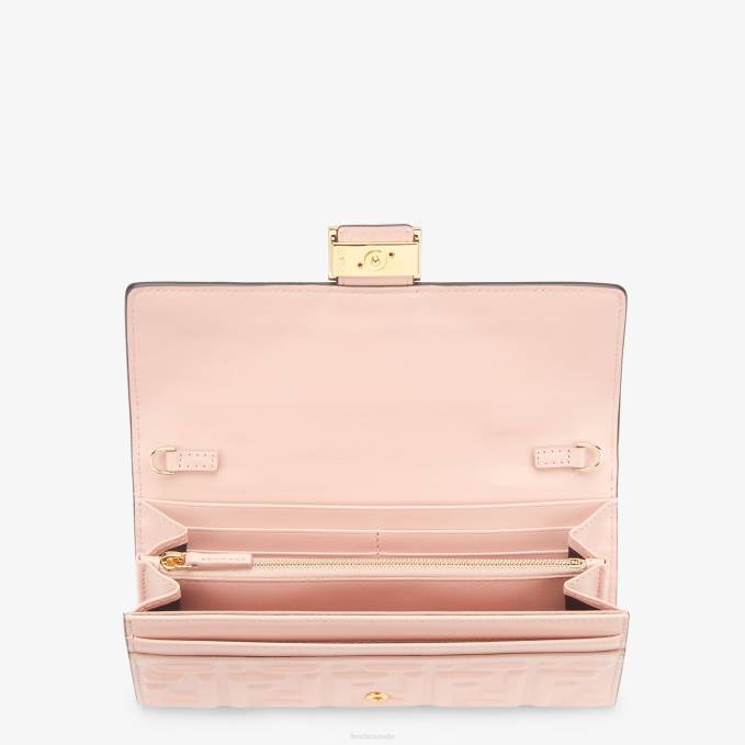 Women FF Nappa Leather Wallet Pink Fendi Accessories 6RHH1526