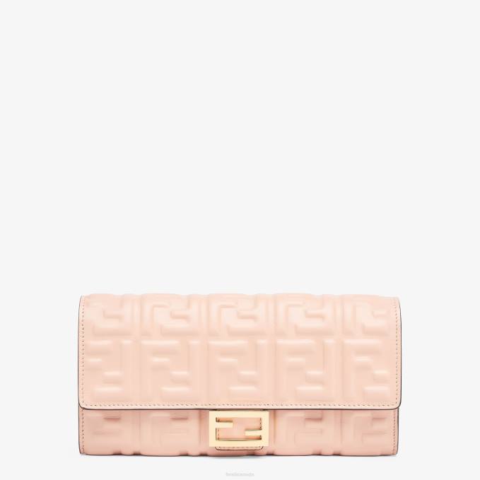 Women FF Nappa Leather Wallet Pink Fendi Accessories 6RHH1527