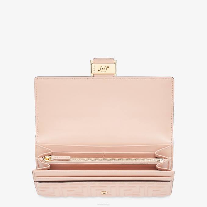 Women FF Nappa Leather Wallet Pink Fendi Accessories 6RHH1527