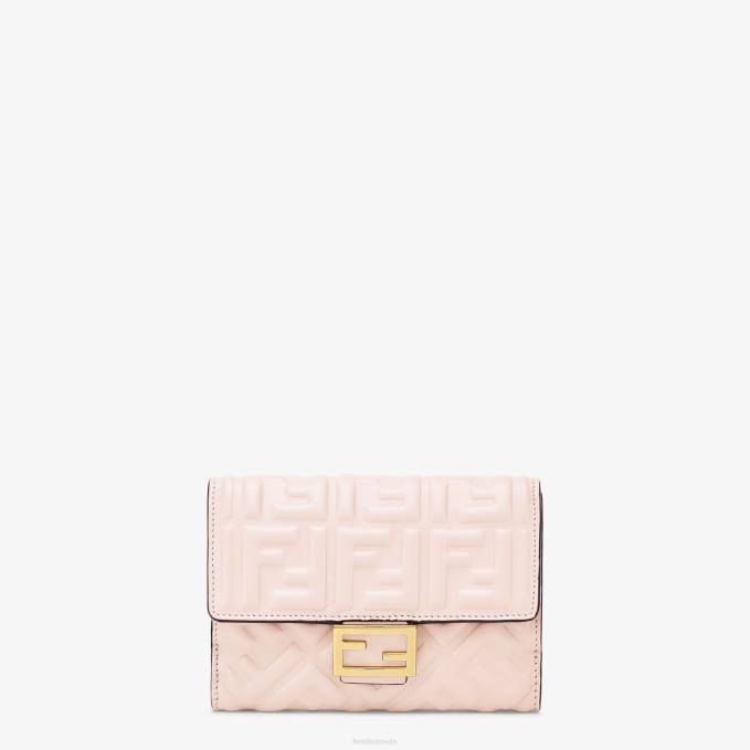 Women FF Nappa Leather Wallet Pink Fendi Accessories 6RHH1545