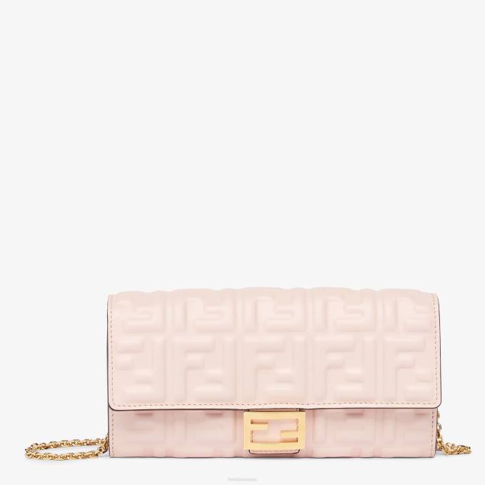 Women FF Nappa Leather Wallet Pink Fendi Accessories 6RHH1547