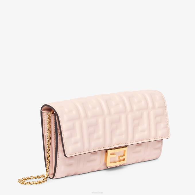 Women FF Nappa Leather Wallet Pink Fendi Accessories 6RHH1547