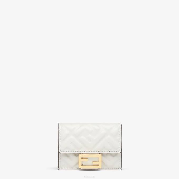 Women FF Nappa Leather Wallet White Fendi Accessories 6RHH1524