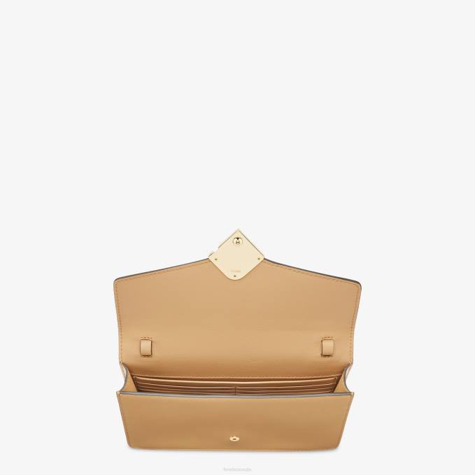 Women Roma Leather Wallet Brown Fendi Accessories 6RHH1512