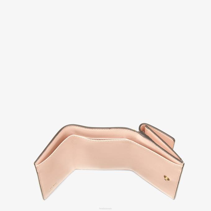 Women Roma Leather Wallet Pink Fendi Accessories 6RHH1538