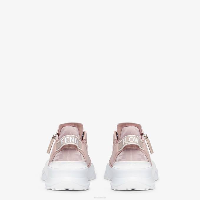 Women Leather Low-Tops Pink Fendi Shoes 6RHH1336