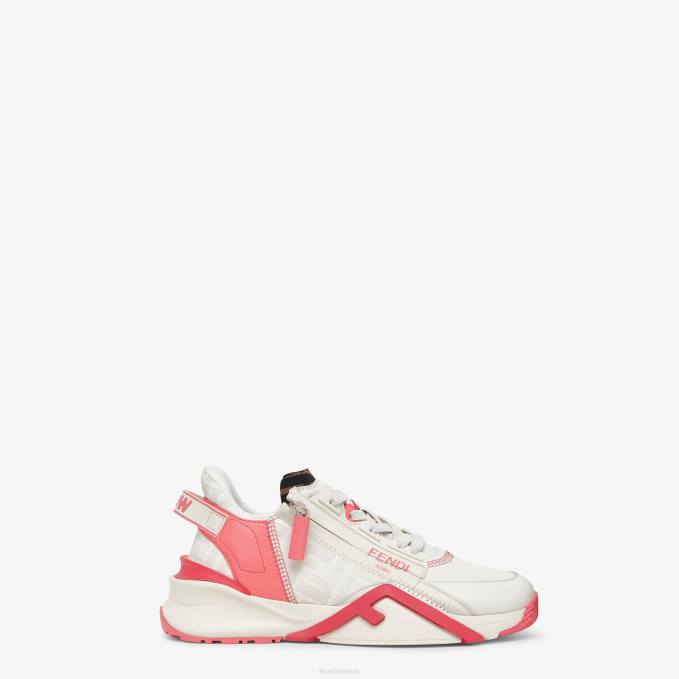 Women Leather Low-Tops White Fendi Shoes 6RHH1398